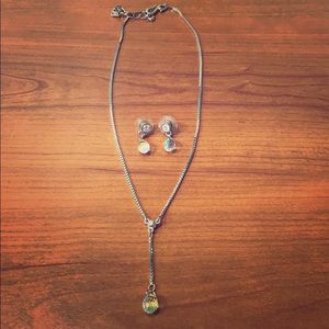 Swarovski Crystal Earrings and Necklace Set